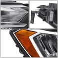 thumbnail image 4 of DNA Motoring Passenger Right Side Headlight for 19-23 Volkswagen Jetta, Black/Amber, 4 of 8