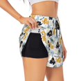 thumbnail image 1 of Balery Cute Elephant Pantalones cortos deportivos para mujer con forro y dos bolsillos, elásticos, para entrenamiento, gimnasio, yoga-X-Large, 1 of 7