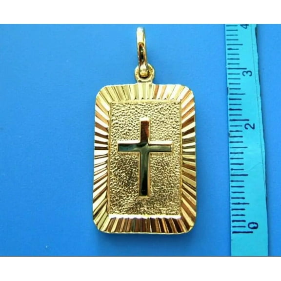 18K Gold Plated cross Charm