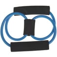 thumbnail image 3 of Exercise Fitness Resistance Yoga Boxing Elastic Rubber Band with Handles, Black/Blue, 3 of 3