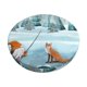 thumbnail image 1 of Disketp Gnome And Red Fox Fishing Funda Redonda para Taburete, Funda de Cojín para Silla de Bar Suave y Elástica-14 inch, 1 of 7