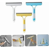3 in 1 Window Squeegee Cleaner with Built-In Spray Bottle | Multi-Surface Glass Cleaning Tool | Ergonomic Handle | Streak-Free Rubber Blade | For Home, Car, Kitchen | 1 Pack