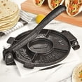 thumbnail image 2 of ARC Tortilla Press 6.5 inch, Cast Iron Tortilla Maker, Heavy Duty Tortillera Pataconera, Flour Tortilla Press, Roti Maker, Taco Maker, Taco Press, Black Gray, 2 of 5