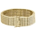thumbnail image 2 of Mens Yellow Diamond 6 Row Tennis Bracelet Yellow Finish Sterling Silver 2 ct., 2 of 5