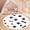 Color 3, variant on Washable Non Slip 6ft Round Rug, Colorful Paw Print Blue Coral Yellow Accents Cream Circle Area Rugs with Tassels Carpet for Nursery Bedroom Living Room Playroom Tent Rug