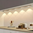 thumbnail image 2 of 1pc LED Cabinet Light With Motion Sensor, Ultra Thin Human Body Induction Intelligence LED Lamp Ultra Thin, For Kitchen Counter Bedroom Wardrobe(7,8or11,8or15,7), 2 of 10