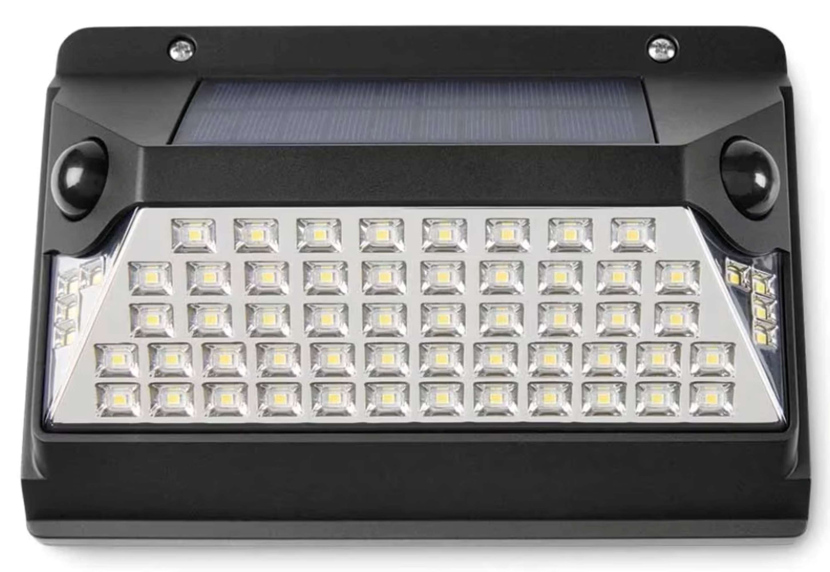 Hyper Tough 1000 Lumen Motion Sensor Flood Light, 2.34 x 8.19 x 5.85", Solar and Battery Powered