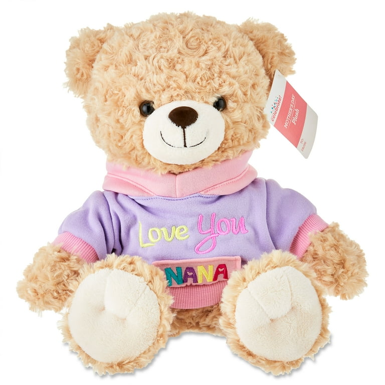Mother s Day Plush Hoodie Bear Love You Nana Way To Celebrate Walmart