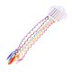 thumbnail image 1 of Bohemian Style Colorful Hair Bands Set of 3 Durable Fake Ponytail Accessories for Braids, Messy Buns, and Daily Wear, 1 of 4