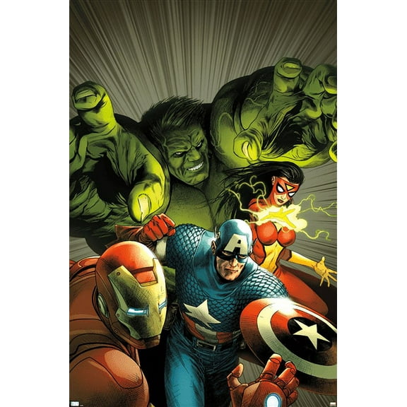Marvel Comics - Spider Woman - Avengers Assemble #9 Wall Poster, 22.375" x 34"