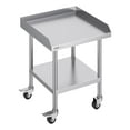 thumbnail image 1 of VEVOR Stainless Steel Work Table 24"x24" Commercial Food Prep Table W/ 4 Casters, 1 of 9