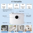 thumbnail image 4 of SUPERFLO Powerful 1000W Macerating Toilet for Basement, Upflush Toilet System with 4 Water Inlet, Dual Flush 17" Toilets with Macerator Pump, Quiet Operation, Space Saving-Include Extension Pipe, 4 of 6