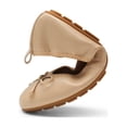 thumbnail image 3 of DREAM PAIRS Women's Flats Scrunch Foldable Ballet Flats Bowknot Round Toe Light Weight Slip-On Dress Shoes Wide Width, 3 of 8