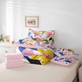 thumbnail image 6 of Manfei Colorful Flowers 7-Piece Bedding Comforter Set for Teens Boys Girls,Botanical Plants King Bedding Sets,Spring Graden Ultra Soft Bed Sheets,Lightweight Room Decor,Reversible, 6 of 8