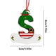 thumbnail image 3 of Ganfancp 26 Adornos de Navidad 26 Adornos de Letras Adornos Rojos para El Árbol de Navidad Adornos Colgantes de Letras Alfabeto Decoraciones Del Árbol de Navidad para El Hogar Ofertas de La Semana 1X, 3 of 7