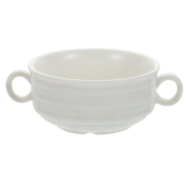 1 PC Caja fuerte para el hogar y sin sabor de cerámica Stew Pot Doble Oreja Bowl