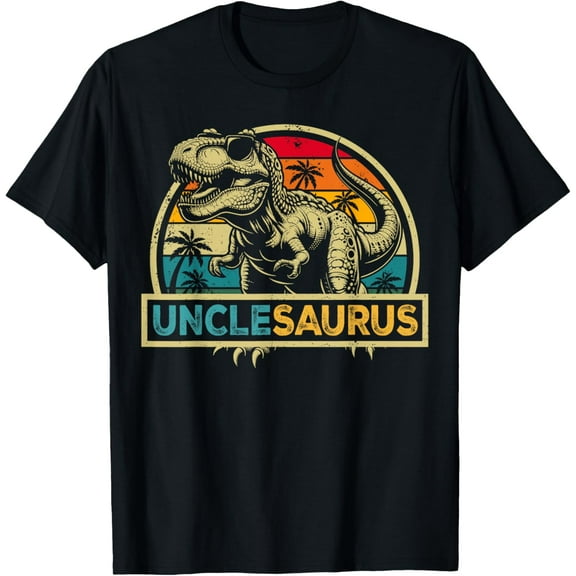 Unclesaurus T Rex Dinosaur Uncle Saurus Family Matching T-Shirt Tops Tee