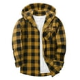 thumbnail image 4 of Boys Long Sleeve Plaid Shirt Jacket Kids Button Down Shirt Hoodies Lightweight Classic Collared Shacket with Pocket for 5-14 Years, 4 of 5