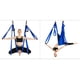 thumbnail image 4 of Hamaca de yoga aérea con mosquetón para fitness, pilates y gimnasia para adultos. Gris, 4 of 8