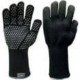 thumbnail image 2 of Expert Grill Heat Resistant BBQ Gloves, Black Color, One Size, Silicone Dotted, 2 of 5