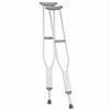 Carex Pushbutton Lightweight Aluminum Underarm Crutches, Youth, Silver, 250 lb Weight Capacity, Pair