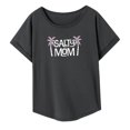 thumbnail image 4 of Camisetas para mujer, camisetas para el día de la madre, camiseta clásica suave de manga corta con cuello redondo para mujer, para pescar, uso diario, XL, 4 of 8