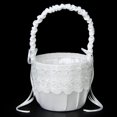 thumbnail image 2 of Encaje De Con Decoración De De Imitación Boda De Canasta Volante perfecl Cesta de niña de las flores, 2 of 8
