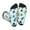 3 Black, variant on Cartoon Sea Creatures Print Crew Socks for Men and Women, Men's Soft Moisture-wicking Sock