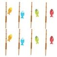 thumbnail image 1 of 8pcs de caña de pesca en forma de cupcake decoraciones de mesa decoraciones de mesa (color mixto), 1 of 6