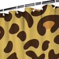 thumbnail image 3 of Yellow and Brown Of Leopard Print Shower Curtain 36"x72" ,Bathroom Decorative Shower Curtains Set with 12 Hooks,Modern Waterproof Washable Shower Curtain, 3 of 6