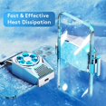thumbnail image 3 of Cooler for Mobile Phone,Phone Cooler Radiato Smartphone Phone Cooler Radiator for iPhone iOS/Android Gaming Semiconductor Heatsink Cell Phone Cooling Fan Mobile Radiator Cooling, 3 of 7