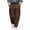 #0267-Brown, variant on Men Corduroy Pants with Double Pleated Front and Multi Patched Pockets Button Closure Waist Loose Fit Baggy Cargo Trousers for Young Men