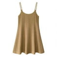 thumbnail image 5 of TaTaai Women's Sleeveless Camisole Dress with Round Neck, Solid Color, and Casual Comfortable Fit for Summer Gift, 5 of 5