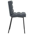 thumbnail image 4 of vidaXL Chaises de Salle à Manger 2 Pcs Velours Gris Foncé, 4 of 5