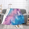 thumbnail image 7 of Glitter Sparkles Shimmer Printing Throws Blanket Fleece Soft Cozy Warm Plush for Travel Chair Bedroom Living Room Sofa 60"x50", 7 of 7