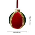 thumbnail image 3 of JHRGJIO Christmas Decorative Ball, Creative Colorful Plastic Accent, Christmas Tree Festival Atmosphere Wedding Scene Decoration Christmas Decorations Winter Decor 3.15 Inch, 3 of 6