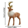 thumbnail image 2 of Festive Reindeer Sculpture Elegant Tabletop for Holiday Season and Celebration Display, 2 of 5