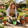 thumbnail image 6 of Clearance! Soovim Flower Pots Outdoor Large Pot Metal for Indoor Outdoor Decorative with Holes Rustproof Garden Containers, 6 of 6