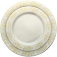 thumbnail image 3 of Elegant Leaf Design & a Real China Finish 60 Pack Combo Disposable Plastic Plates (Gold), 3 of 6