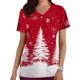 thumbnail image 1 of Fiudx Camisetas para Mujer Top de Enfermera Informal con Cuello En V y Manga Corta con Bolsillo Estampado para Mujer, 1 of 5