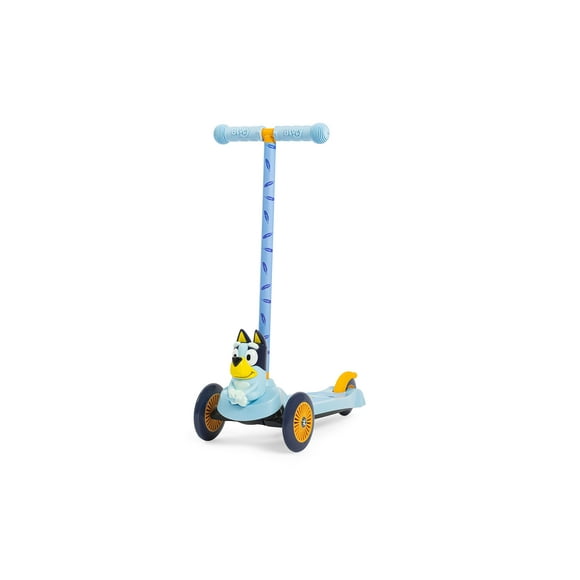 Bluey 3D Self Balancing Scooter for Kids, 3 Wheeled Scooter with Extra Wide Anti-Slip Deck, Rear Brake, Lean to Steer, Lightweight Design, for Boys/Girls 3 and up, 75 LB Limit