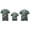 Green, variant on RUINIXCW Christmas Family Pajamas Matching Set Short Sleeve Christmas Elements Print Shirt Shorts Sleepwear