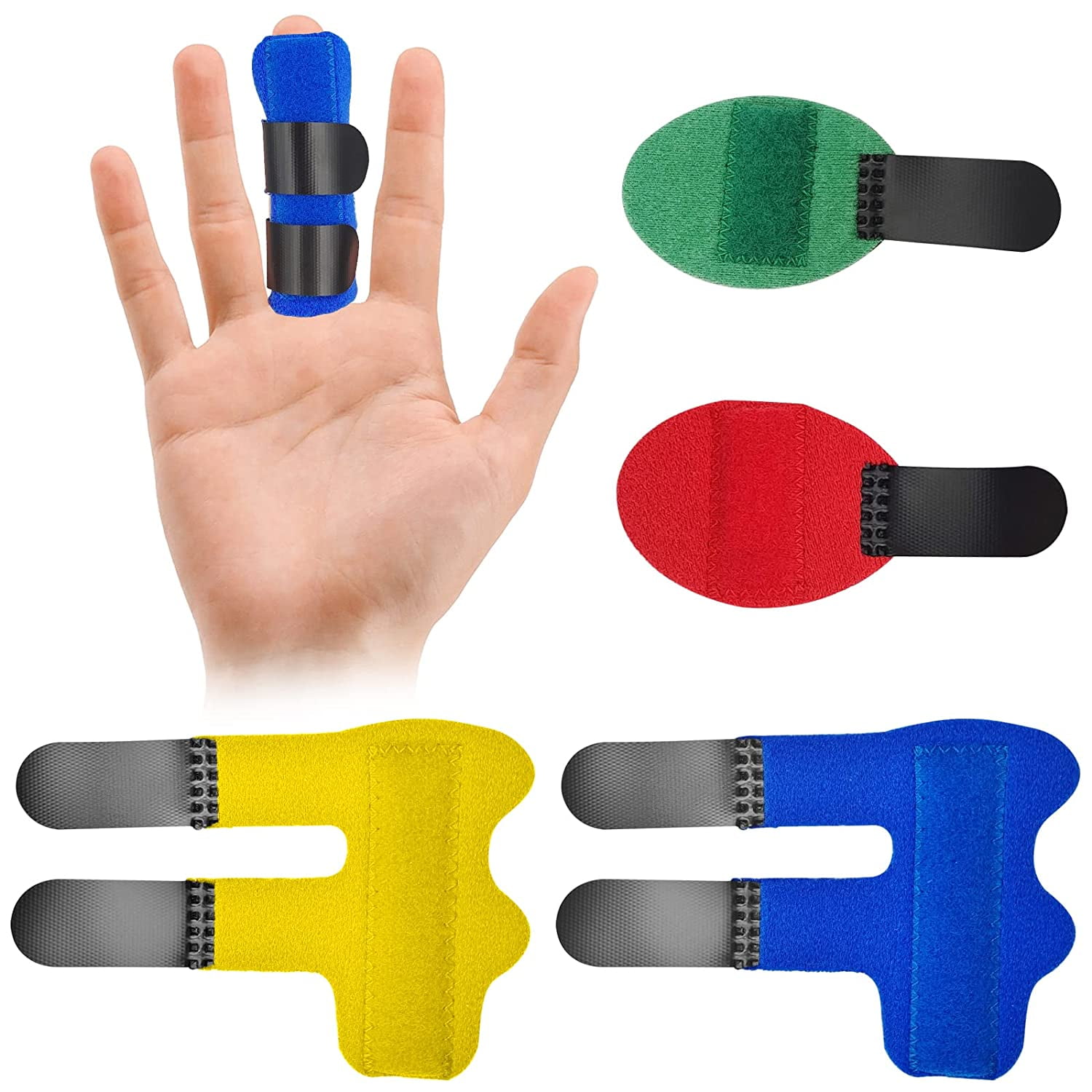 Trigger Finger Splints, 4 PCS Adjustable Fixing Sleeves Fractures