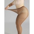 thumbnail image 2 of Womens Ultra-Thin Coffee Brown Pantyhose, 1 Pair, 2 of 8