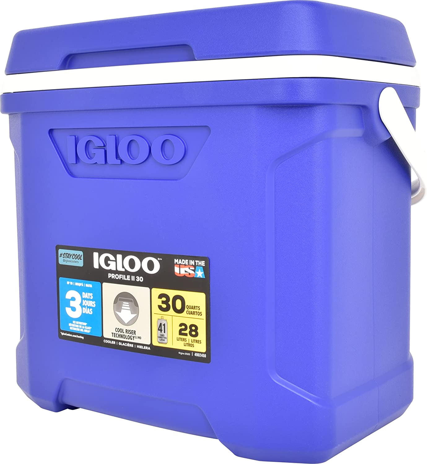 Igloo 52qt Maxcold Ice Chest Water Cooler with Telescoping Handle