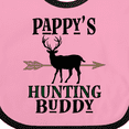 thumbnail image 4 of Inktastic Pappys Hunting Buddy Bow Hunter Boys or Girls Baby Bib, 4 of 4