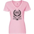 thumbnail image 3 of Inktastic Born in 1962 Limited Edition Women's V-Neck T-Shirt, 3 of 5