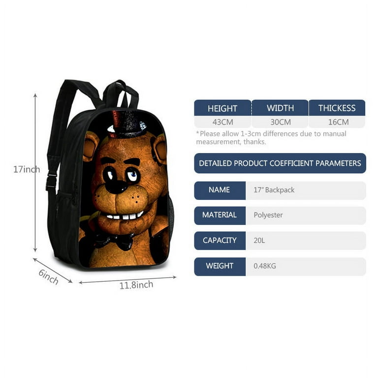 Kids Five Nights At Freddy's Double Sided Backpack