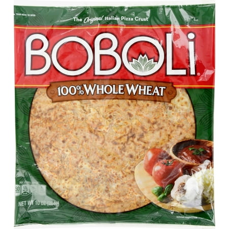 (2 Pack) Boboli 100% Whole Wheat Thin Pizza Crust (Best Whole Wheat Pizza Dough Ever)