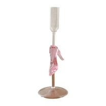 hulanddfd Glass Candle Holders, 7.28"x3.15" Clear Glass Taper Candlestick Holders Romantic Candlelight Dinner Table Centerpiece Decor for Wedding Party Valentine's Day Home Decor